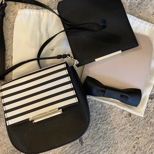 Kate Spade Byrdie Bag stripe and bow flap
